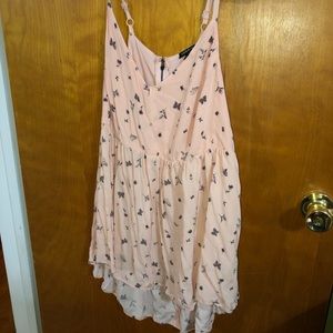 Flirty blush tank top
